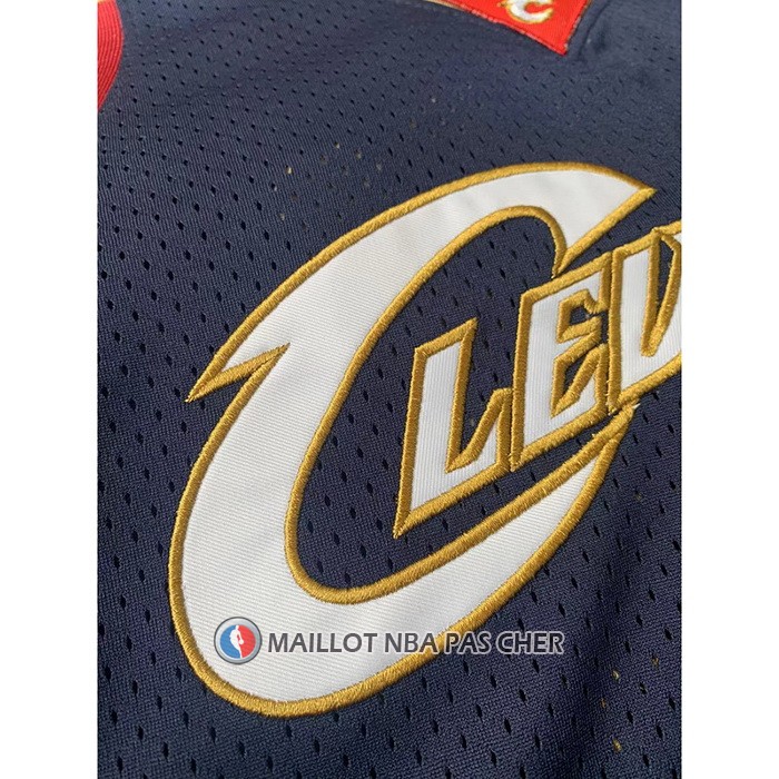Maillot Cleveland Cavaliers LeBron James NO 23 Mitchell & Ness 2008-09 Bleu